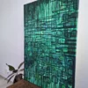 amazonia grand tableau abstrait 90cm x 65cm